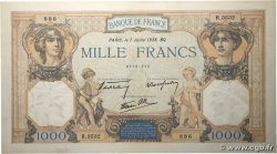 1000 Francs CÉRÈS ET MERCURE type modifié FRANCE  1938 F.38.22