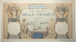 1000 Francs CÉRÈS ET MERCURE type modifié FRANCE  1940 F.38.42