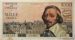 1000 Francs RICHELIEU FRANCE  1955 F.42.15