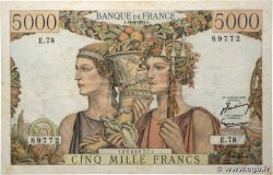 5000 Francs TERRE ET MER FRANCE  1951 F.48.05