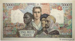 5000 Francs EMPIRE FRANÇAIS FRANKREICH  1942 F.47.06 fVZ