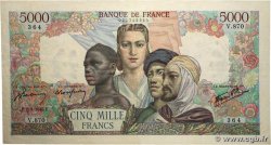 5000 Francs EMPIRE FRANÇAIS FRANKREICH  1945 F.47.37 SS