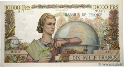10000 Francs GÉNIE FRANÇAIS FRANKREICH  1952 F.50.61 SS