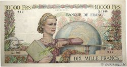 10000 Francs GÉNIE FRANÇAIS FRANKREICH  1951 F.50.54 fSS