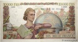 10000 Francs GÉNIE FRANÇAIS FRANKREICH  1951 F.50.55 fSS