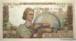 10000 Francs GÉNIE FRANÇAIS FRANKREICH  1951 F.50.48 fSS