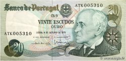 20 Escudos PORTUGAL  1978 P.176b