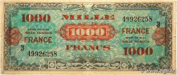1000 Francs FRANCE FRANKREICH  1945 VF.27.03 fS