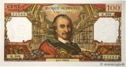 100 Francs CORNEILLE FRANKREICH  1969 F.65.25