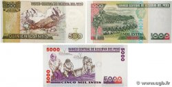 500 à 5000 Intis Lot PÉROU  1987 P.134b, P.136b et P.137 NEUF