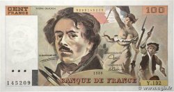 100 Francs DELACROIX modifié FRANCE  1989 F.69.13a