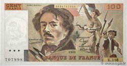 100 Francs DELACROIX modifié FRANKREICH  1989 F.69.13c
