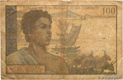 100 Francs MADAGASCAR  1951 P.046b B