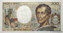 200 Francs MONTESQUIEU FRANCE  1989 F.70.09