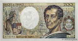 200 Francs MONTESQUIEU Modifié FRANKREICH  1994 F.70/2.01 fST+