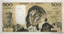500 Francs PASCAL FRANKREICH  1981 F.71.25 fST+