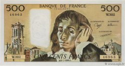 500 Francs PASCAL FRANCE  1989 F.71.42
