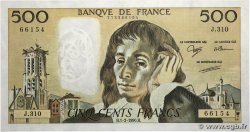 500 Francs PASCAL FRANKREICH  1990 F.71.43 fST+