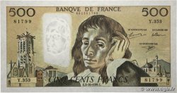 500 Francs PASCAL FRANCE  1991 F.71.48