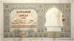 1000 Francs MOROCCO  1921 P.16a VG