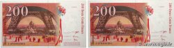 200 Francs EIFFEL Consécutifs FRANKREICH  1999 F.75.05 fST+