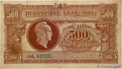 500 Francs MARIANNE fabrication anglaise FRANCE  1945 VF.11.01