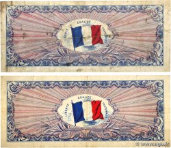 100 Francs DRAPEAU Lot FRANCE  1944 VF.20.01 et 02 pr.TB