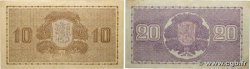 10 et 20 Markkaa Lot FINNLAND  1939 P.070a et P.071a fVZ