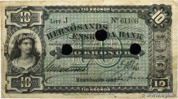 10 Kronor Annulé SUÈDE  1892 PS.279 S