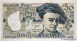50 Francs QUENTIN DE LA TOUR FRANCE  1986 F.67.12