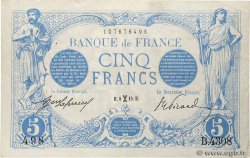 5 Francs BLEU FRANKREICH  1915 F.02.24