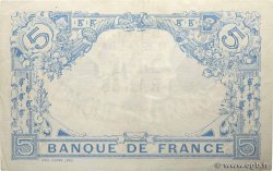 5 Francs BLEU FRANKREICH  1915 F.02.24 fVZ