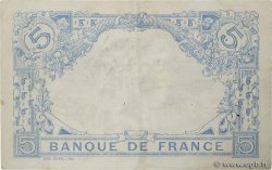 5 Francs BLEU FRANKREICH  1915 F.02.29 fVZ