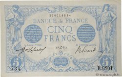 5 Francs BLEU FRANCIA  1915 F.02.34 MBC+