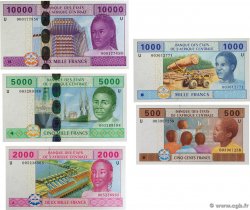 500 Francs type 2002U au 10000 Francs type 2002U Lot KAMERUN  2003 A.170Ua au A.174Ua