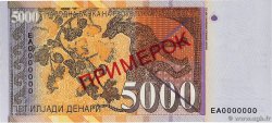 5000 Denari Spécimen NORTH MACEDONIA  1996 P.19s UNC-