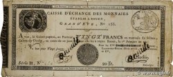 20 Francs Annulé FRANCE  1801 PS.245b