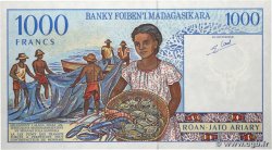 1000 Francs - 200 Ariary MADAGASCAR  1994 P.076b UNC