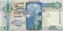 10 Rupees SEYCHELLES  1998 P.36a
