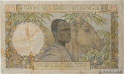 25 Francs FRENCH WEST AFRICA  1943 P.38 F