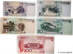 5 au 100 Yuan Lot CHINA  2005 P.0903a au P.907a UNC-
