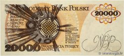 20000 Zlotych POLAND  1989 P.152 UNC