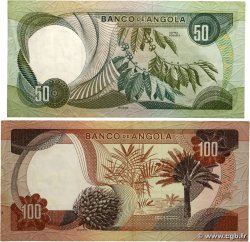 50 et 100 Escudos Lot ANGOLA  1972 P.099 et P.101 TTB