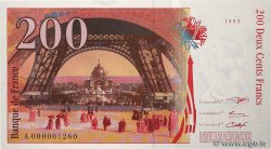 200 Francs EIFFEL Petit numéro FRANCIA  1995 F.75.01A SC+