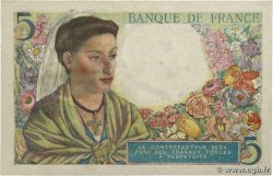 5 Francs BERGER FRANCE  1943 F.05.05 XF