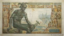1000 Francs DÉESSE DÉMÉTER FRANCE  1942 F.40.04 TB+