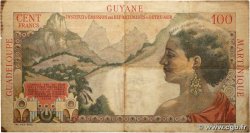 1 NF sur 100 Francs La Bourdonnais GUYANE  1961 P.29 TB