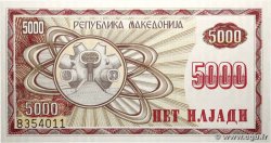 5000 Denari NORTH MACEDONIA  1992 P.07a UNC-