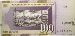 100 Denari Commémoratif NORTH MACEDONIA  2000 P.20 UNC