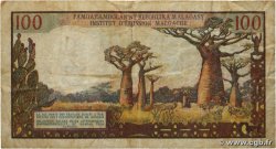 100 Francs - 20 Ariary MADAGASCAR  1966 P.057a F
